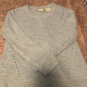 beautiful blue sweater!